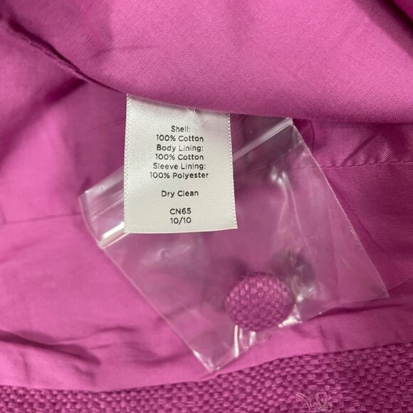 Talbots Double Breasted Blazer Jacket Coat Grace Fit Tweed Purple Womens 4 New - Picture 9 of 9